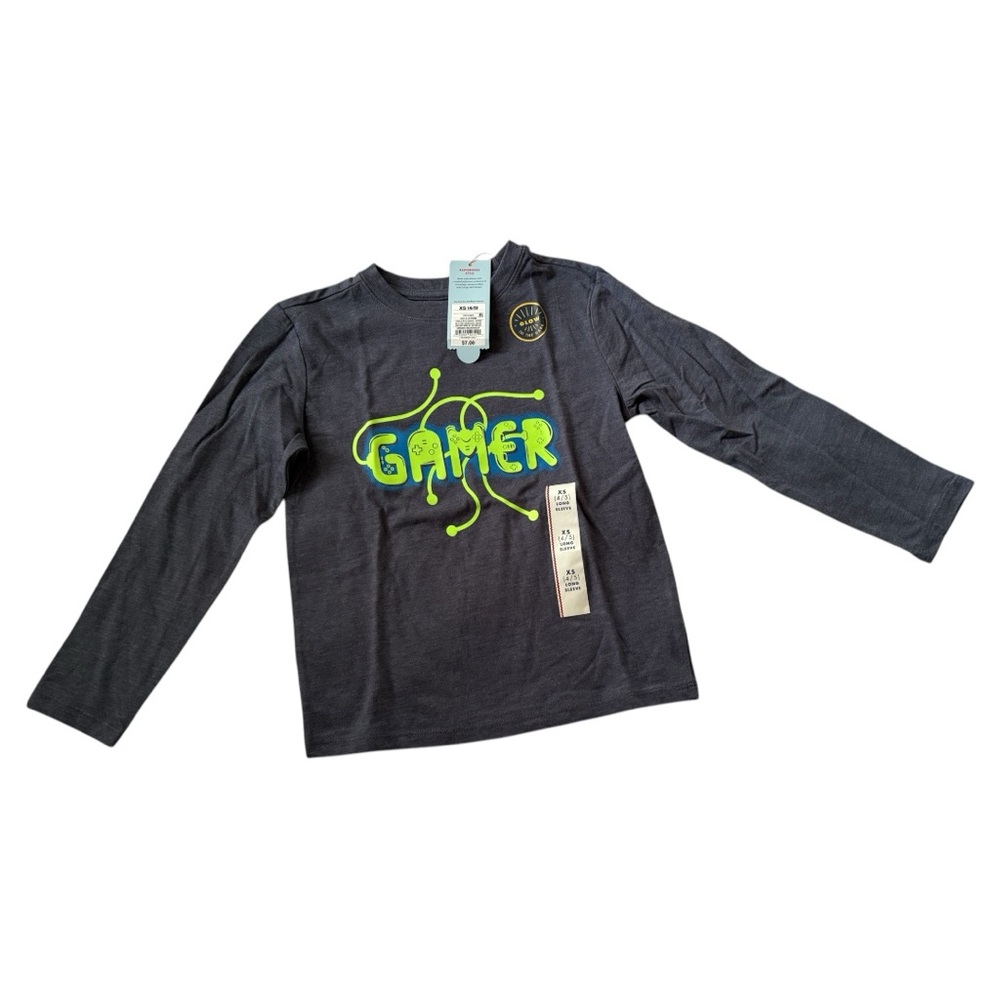 Cat & Jack Boys Long Sleeve Tee Sz XS